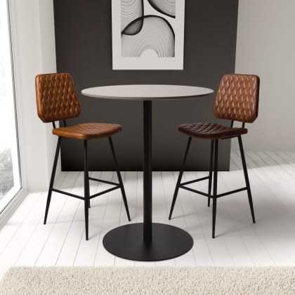 Manhattan 80cm Round Bar Table in Grey Manhattan 80cm Round Bar Table in Grey
