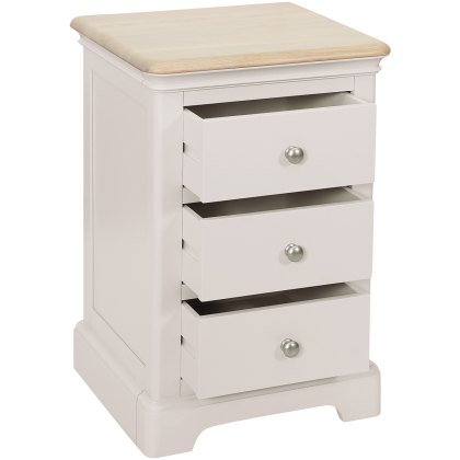 Ludlow Painted 3 Drawer Bedside Ludlow Painted 3 Drawer Bedside