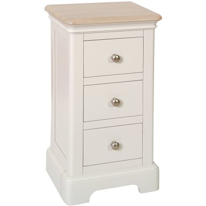 Ludlow Painted 3 Drawer Compact Bedside Ludlow Painted 3 Drawer Compact Bedside