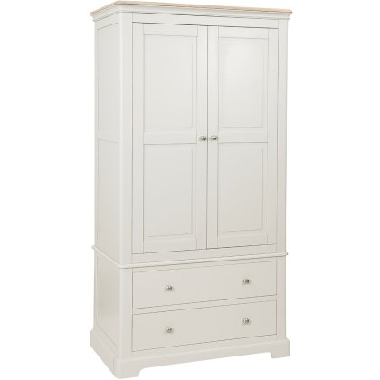 Ludlow Painted 2 Drawer Gents Double Wardrobe Ludlow Painted 2 Drawer Gents Double Wardrobe