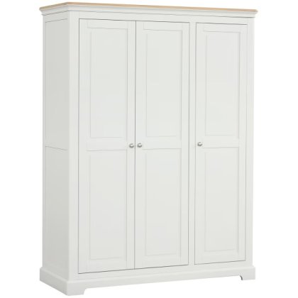Ludlow Painted Triple Wardrobe with Shelves Ludlow Painted Triple Wardrobe with Shelves