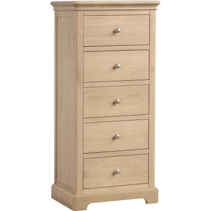 Ludlow Oak 5 Drawer Wellington Chest Ludlow Oak 5 Drawer Wellington Chest