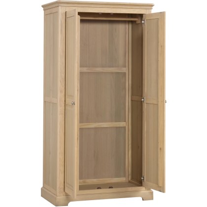 Ludlow Oak Double All Hanging Wardrobe Ludlow Oak Double All Hanging Wardrobe