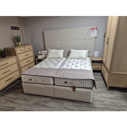 Vi Spring - Renaissance 180cm Zip & Link Divan Set Including Berkeley Headboard Vi Spring - Renaissance 180cm Zip & Link Divan Set Including Berkeley Headboard