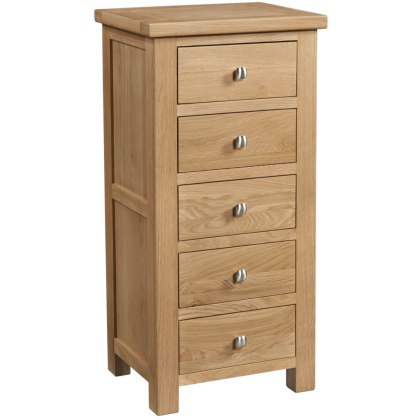 Dodford Oak 5 Drawer Wellington Chest Dodford Oak 5 Drawer Wellington Chest
