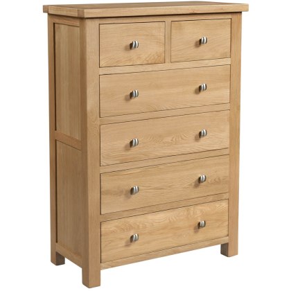 Dodford Oak 2 Over 4 Drawer Chest Dodford Oak 2 Over 4 Drawer Chest