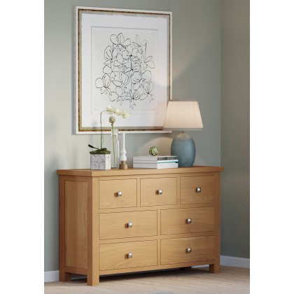 Dodford Oak 3 Over 4 Drawer Chest Dodford Oak 3 Over 4 Drawer Chest
