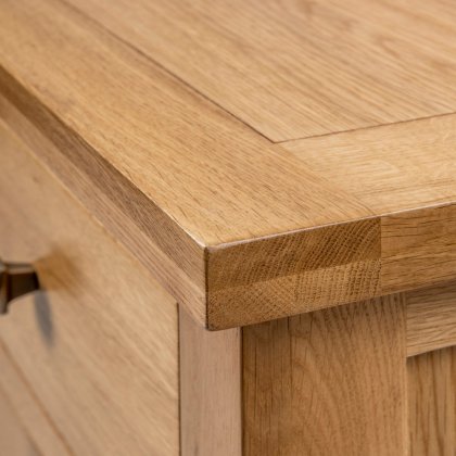 Dodford Oak Single Pedestal Dressing Table and Stool Dodford Oak Single Pedestal Dressing Table and Stool