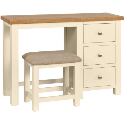 Dodford Painted Single Pedestal Dressing Table and Stool Dodford Painted Single Pedestal Dressing Table and Stool