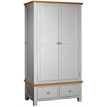 Dodford Painted Gents Wardrobe with 2 Drawers Dodford Painted Gents Wardrobe with 2 Drawers