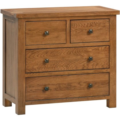 Dodford Rustic Oak 2 + 2 Drawer Chest Dodford Rustic Oak 2 + 2 Drawer Chest