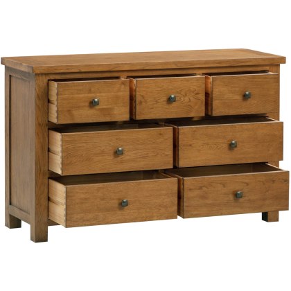 Dodford Rustic Oak 3 Over 4 Drawer Chest Dodford Rustic Oak 3 Over 4 Drawer Chest