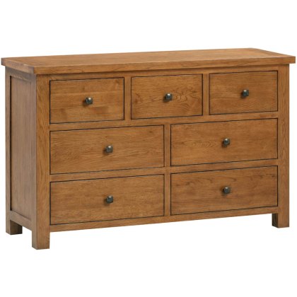 Dodford Rustic Oak 3 Over 4 Drawer Chest Dodford Rustic Oak 3 Over 4 Drawer Chest
