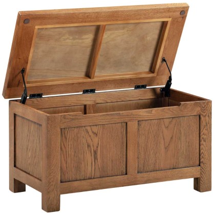 Dodford Rustic Oak Blanket Box Dodford Rustic Oak Blanket Box