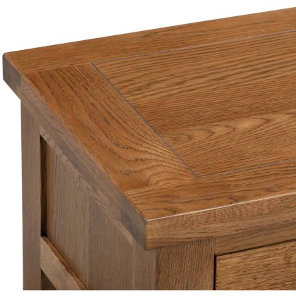 Dodford Rustic Oak Single Pedestal Dressing Table and Stool Dodford Rustic Oak Single Pedestal Dressing Table and Stool