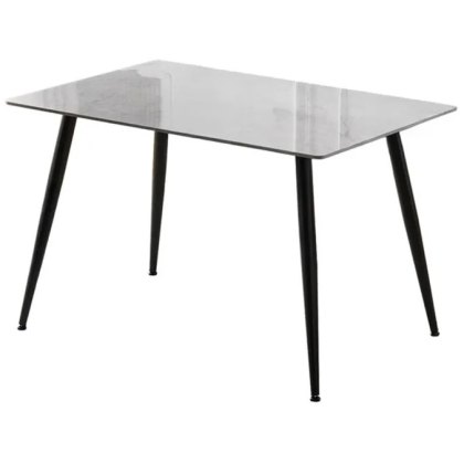 Argenta Dining Set - 120cm Table and 4 Chairs in Light Grey Argenta Dining Set - 120cm Table and 4 Chairs in Light Grey