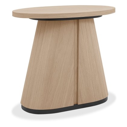 Vega Scandi Oak Oval Lamp Table Vega Scandi Oak Oval Lamp Table