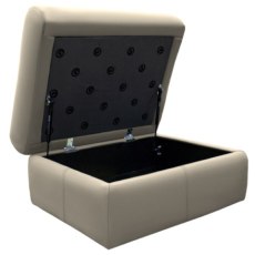 G Plan Holmes Leather Storage Footstool G Plan Holmes Leather Storage Footstool