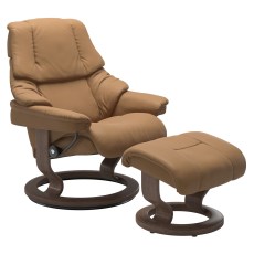 Stressless Reno Classic Base Chair with Footstool Stressless Reno Classic Base Chair with Footstool