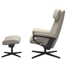 Stressless Paul Cross Base Chair with Footstool