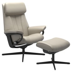 Stressless Paul Cross Base Chair with Footstool Stressless Paul Cross Base Chair with Footstool