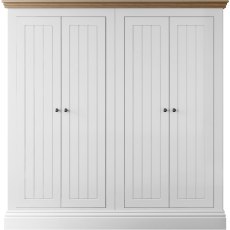 New England Bedroom Small 4 Door Wardrobe New England Bedroom Small 4 Door Wardrobe