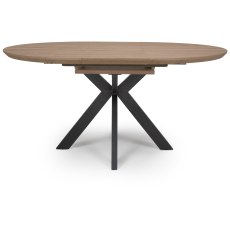 Manhattan Extending 120-160cm Round Dining Table in Light Walnut Manhattan Extending 120-160cm Round Dining Table in Light Walnut