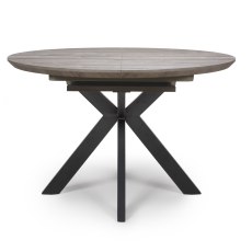 Manhattan Extending 120-160cm Round Dining Table in Grey Manhattan Extending 120-160cm Round Dining Table in Grey