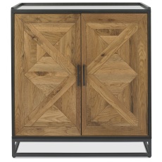 Indus Rustic Oak Drinks Cabinet Indus Rustic Oak Drinks Cabinet