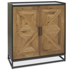 Indus Rustic Oak Drinks Cabinet Indus Rustic Oak Drinks Cabinet