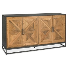 Indus Rustic Oak Wide Sideboard Indus Rustic Oak Wide Sideboard