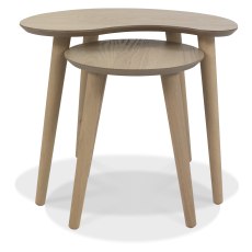 Dansk Scandi Oak Nest Of Lamp Tables Dansk Scandi Oak Nest Of Lamp Tables
