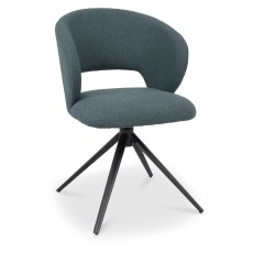 Stella 360 Self Returning Swivel Chair - Blue Boucle Fabric (Single) Stella 360 Self Returning Swivel Chair - Blue Boucle Fabric (Single)