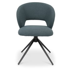 Stella 360 Self Returning Swivel Chair - Blue Boucle Fabric (Single) Stella 360 Self Returning Swivel Chair - Blue Boucle Fabric (Single)
