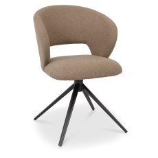 Stella 360 Self Returning Swivel Chair - Mocha Beige Boucle Fabric (Single) Stella 360 Self Returning Swivel Chair - Mocha Beige Boucle Fabric (Single)