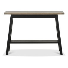 Camden Weathered Oak & Peppercorn Console Table with Shelf Camden Weathered Oak & Peppercorn Console Table with Shelf