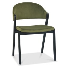 Camden Peppercorn Upholstered Chair - Cedar Velvet (Pair) Camden Peppercorn Upholstered Chair - Cedar Velvet (Pair)