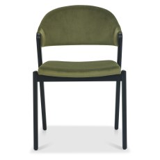 Camden Peppercorn Upholstered Chair - Cedar Velvet (Pair) Camden Peppercorn Upholstered Chair - Cedar Velvet (Pair)