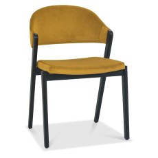 Camden Peppercorn Upholstered Chair - Mustard Velvet (Pair) Camden Peppercorn Upholstered Chair - Mustard Velvet (Pair)