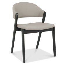 Camden Peppercorn Upholstered Chair - Grey Bonded Leather (Pair) Camden Peppercorn Upholstered Chair - Grey Bonded Leather (Pair)