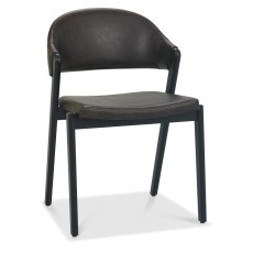 Camden Peppercorn Upholstered Chair - Old West Vintage Bonded Leather (Pair) Camden Peppercorn Upholstered Chair - Old West Vintage Bonded Leather (Pair)