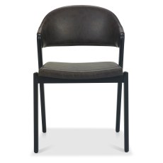 Camden Peppercorn Upholstered Chair - Old West Vintage Bonded Leather (Pair) Camden Peppercorn Upholstered Chair - Old West Vintage Bonded Leather (Pair)