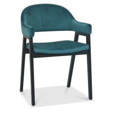 Camden Peppercorn Upholstered Armchair - Azure Velvet (Pair) Camden Peppercorn Upholstered Armchair - Azure Velvet (Pair)
