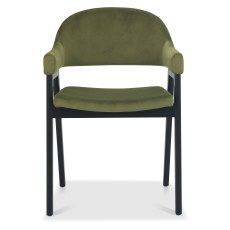 Camden Peppercorn Upholstered Armchair - Cedar Velvet (Pair) Camden Peppercorn Upholstered Armchair - Cedar Velvet (Pair)