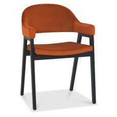 Camden Peppercorn Upholstered Armchair - Rust Velvet (Pair) Camden Peppercorn Upholstered Armchair - Rust Velvet (Pair)