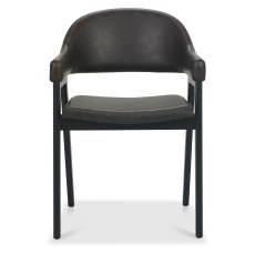 Camden Peppercorn Upholstered Armchair - Old West Vintage Leather (Pair) Camden Peppercorn Upholstered Armchair - Old West Vintage Leather (Pair)