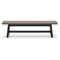 Camden Weathered Oak & Peppercorn Small Bench Camden Weathered Oak & Peppercorn Small Bench