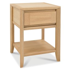 Bergen Oak Lamp Table with Drawer Bergen Oak Lamp Table with Drawer