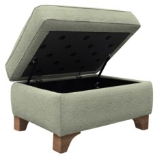 G Plan Monza Fabric Storage Stool with Wooden Feet G Plan Monza Fabric Storage Stool with Wooden Feet