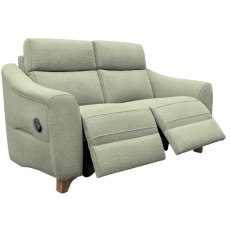G Plan Monza Fabric 2 Seater Manual Recliner with Wooden Feet G Plan Monza Fabric 2 Seater Manual Recliner with Wooden Feet